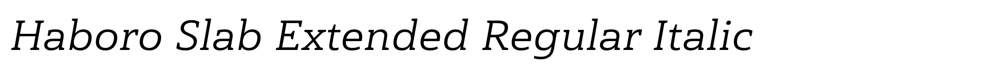 Haboro Slab Extended Regular Italic image
